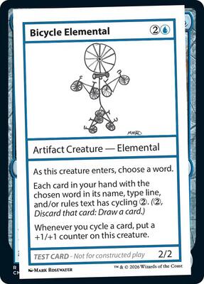 Bicycle Elemental card from Mystery Booster: Convention Edition Exclusives