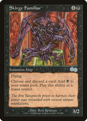 Skirge Familiar card from Urza's Saga