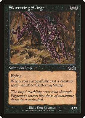 Skittering Skirge card from Urza's Saga