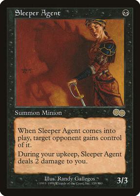 Sleeper Agent card from Urza's Saga