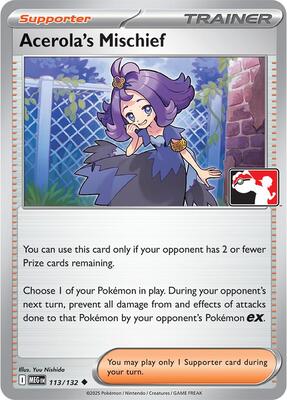 Acerola's Mischief - 113/132 card from Prize Pack Series Cards
