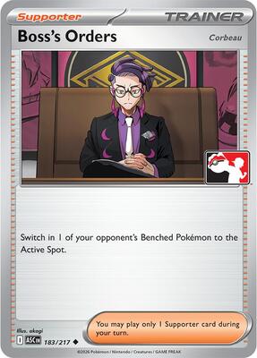 Boss's Orders [Corbeau] - 183/217 card from Prize Pack Series Cards