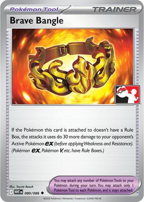 Brave Bangle - 080/086 (Cosmos Holo) card from Prize Pack Series Cards