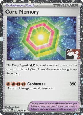 Core Memory - 070/088 (Cosmos Holo) card from Prize Pack Series Cards