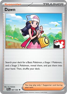 Dawn - 087/094 card from Prize Pack Series Cards