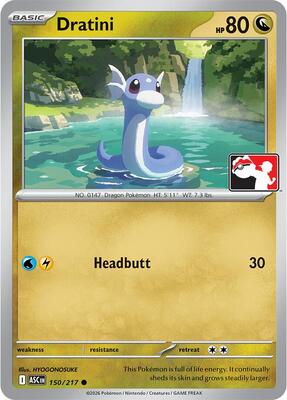 Dratini - 150/217 card from Prize Pack Series Cards