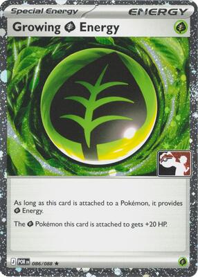 Growing Grass Energy - 086/088 (Cosmos Holo) card from Prize Pack Series Cards