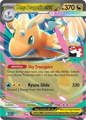 Mega Dragonite ex - 152/217 card from Prize Pack Series Cards
