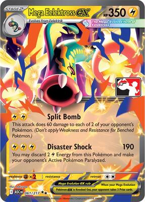 Mega Eelektross ex - 061/217 card from Prize Pack Series Cards
