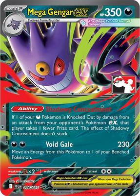 Mega Gengar ex - 056/094 card from Prize Pack Series Cards