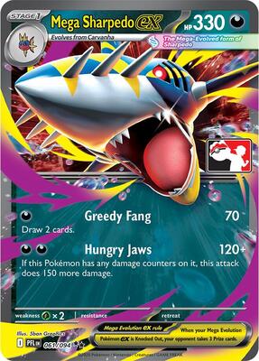 Mega Sharpedo ex - 061/094 card from Prize Pack Series Cards