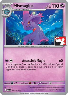 Mismagius - 086/217 card from Prize Pack Series Cards