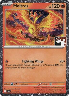 Moltres - 014/094 (Cosmos Holo) card from Prize Pack Series Cards