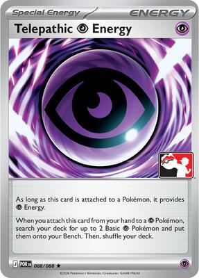 Telepathic Psychic Energy - 088/088 card from Prize Pack Series Cards