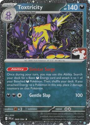 Toxtricity - 068/094 (Cosmos Holo) card from Prize Pack Series Cards