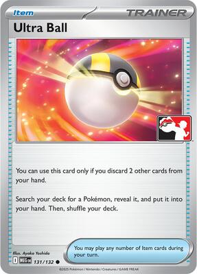 Ultra Ball - 131/132 card from Prize Pack Series Cards