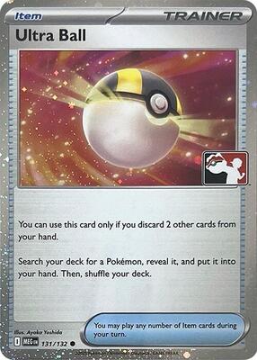 Ultra Ball - 131/132 (Cosmos Holo) card from Prize Pack Series Cards