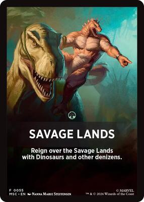 Savage Lands Theme Card card from Commander: Marvel Super Heroes
