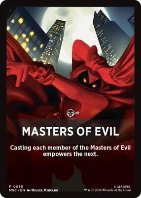 Masters of Evil Theme Card card from Commander: Marvel Super Heroes