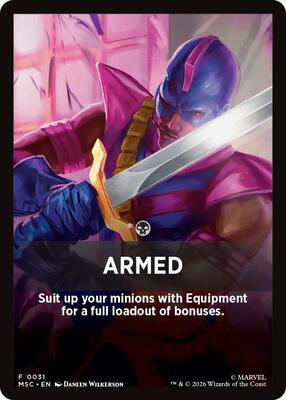 Armed Theme Card card from Commander: Marvel Super Heroes