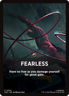 Fearless Theme Card card from Commander: Marvel Super Heroes