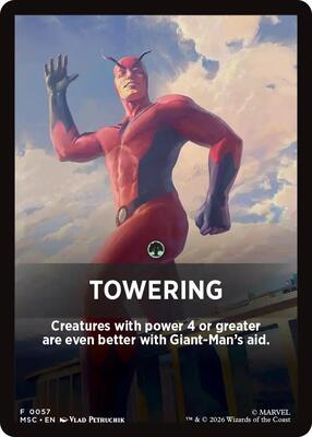 Towering Theme Card card from Commander: Marvel Super Heroes