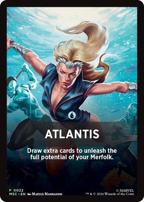 Atlantis Theme Card card from Commander: Marvel Super Heroes