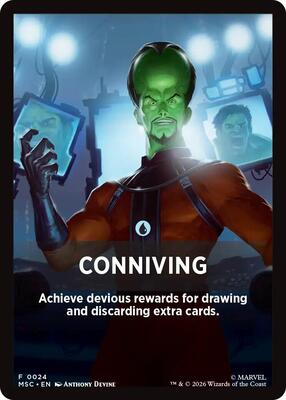 Conniving Theme Card card from Commander: Marvel Super Heroes