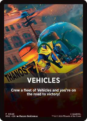 Vehicles Theme Card card from Commander: Marvel Super Heroes