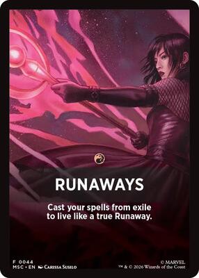 Runaways Theme Card card from Commander: Marvel Super Heroes