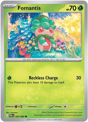 Fomantis - 003/084 card from ME05: Pitch Black