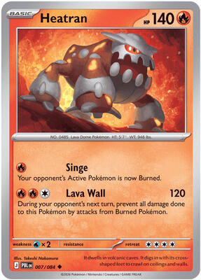 Heatran card from ME05: Pitch Black