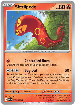 Sizzlipede card from ME05: Pitch Black
