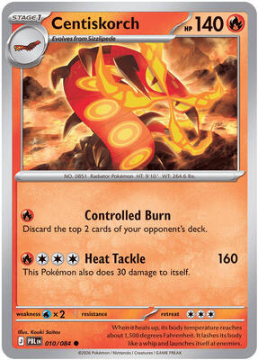 Centiskorch card from ME05: Pitch Black