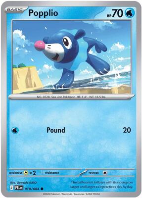 Popplio card from ME05: Pitch Black