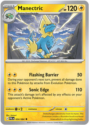Manectric - 024/084 card from ME05: Pitch Black