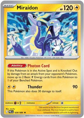 Miraidon card from ME05: Pitch Black