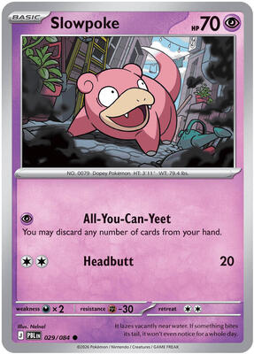 Slowpoke card from ME05: Pitch Black
