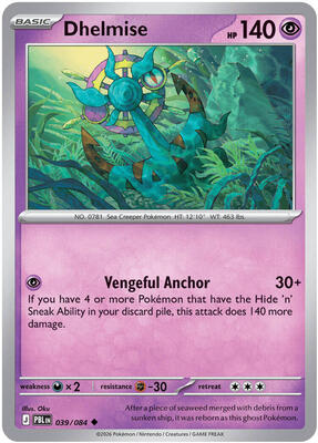 Dhelmise - 039/084 card from ME05: Pitch Black