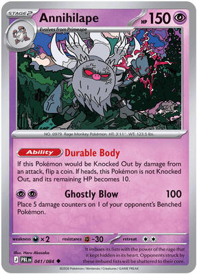 Annihilape card from ME05: Pitch Black