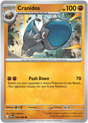 Cranidos card from ME05: Pitch Black