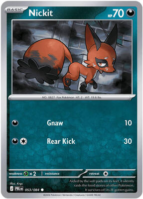 Nickit card from ME05: Pitch Black
