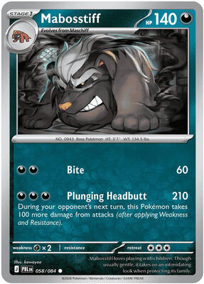 Mabosstiff card from ME05: Pitch Black