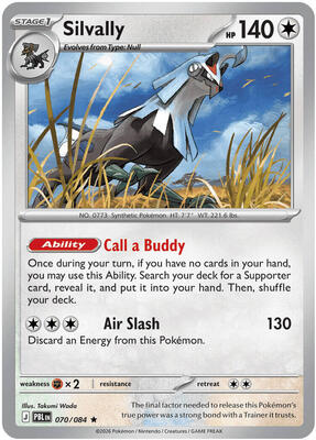 Silvally - 070/084 card from ME05: Pitch Black