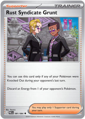 Rust Syndicate Grunt - 081/084 card from ME05: Pitch Black