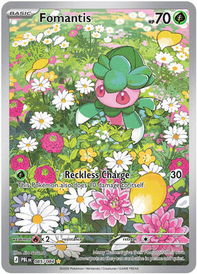 Fomantis - 085/084 card from ME05: Pitch Black