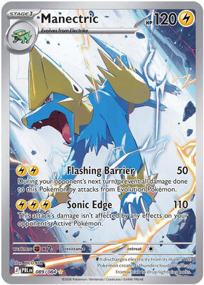 Manectric - 089/084 card from ME05: Pitch Black