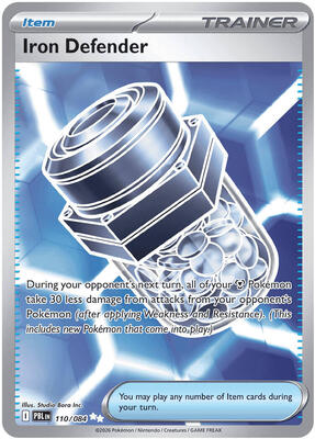 Iron Defender card from ME05: Pitch Black