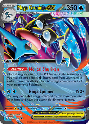 Mega Greninja ex - 081 card from ME: Mega Evolution Promo