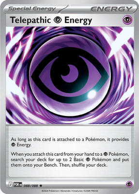 Telepathic Psychic Energy - 088/088 (Non-Holo) card from Deck Exclusives